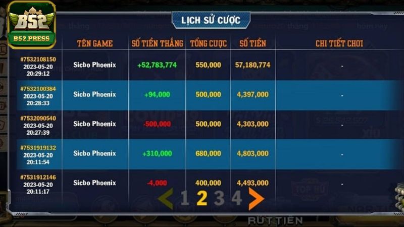 Người chơi không thể rút tiền bằng tài khoản ngân hàng của người khác