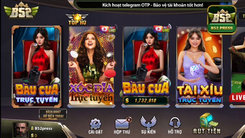 B52 Club là cổng game cá cược uy tín nhất Châu Á